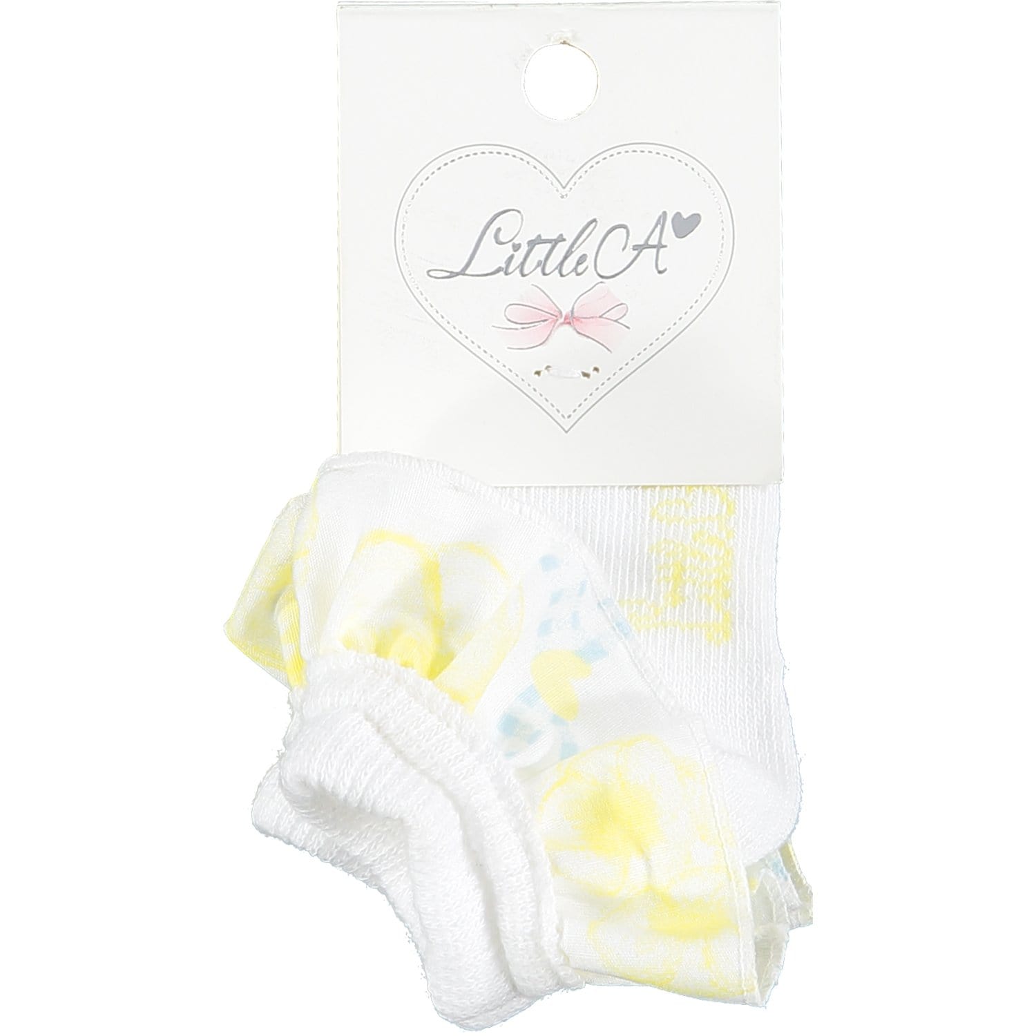 LITTLE A - Crystal Ankle Sock - Lemon