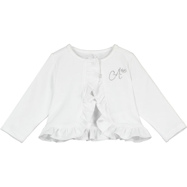 LITTLE A - Claire Cardigan - White
