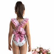 MEIA PATA -  Seychelles Flowers Print Swimsuit - Pink