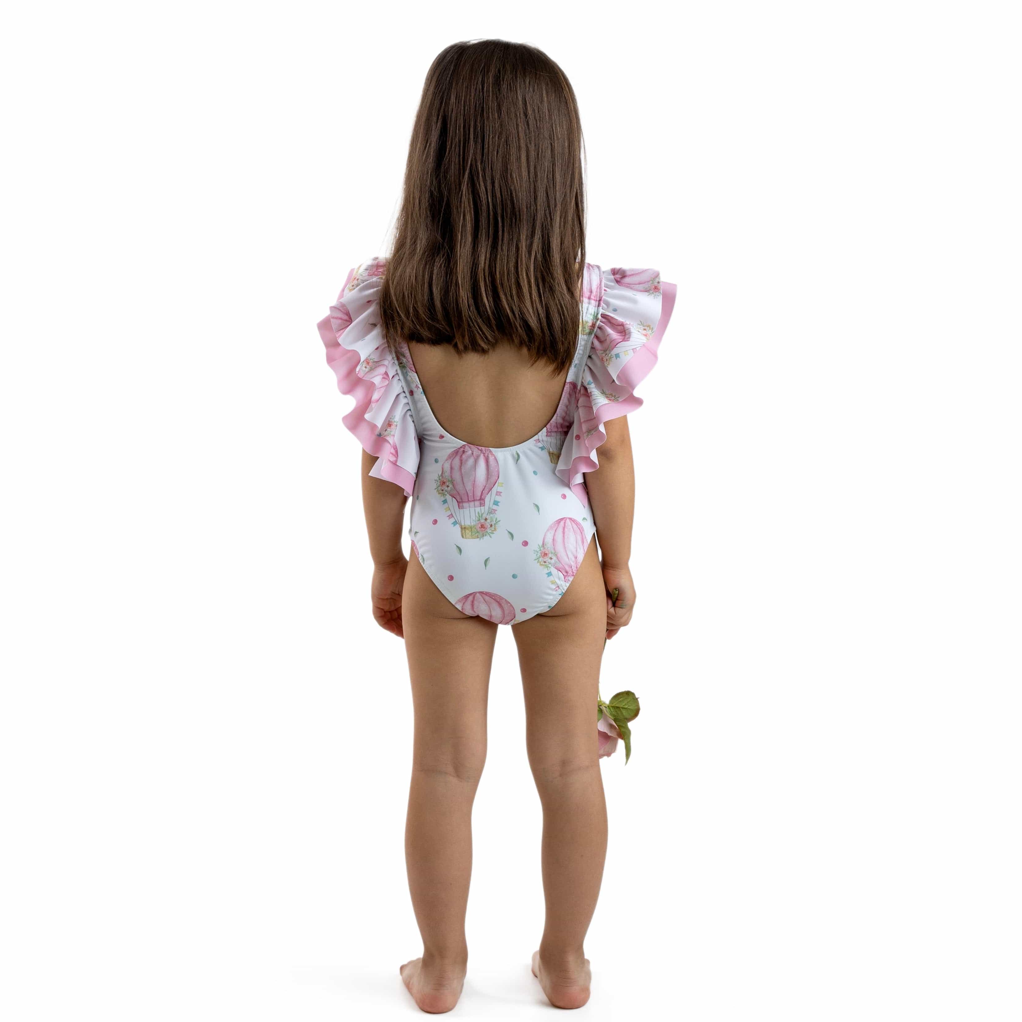MEIA PATA -  La Felicite Balloons Print Swimsuit - Blush