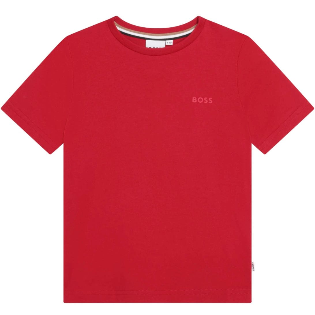 HUGO BOSS - Small Logo T Shirt -  Red