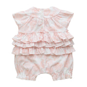 LITTLE A - Gloria Summer Bloom Rose Shortie - White