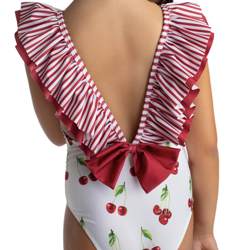 MEIA PATA - Ibiza Cherries Print Swimsuit