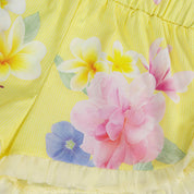 LAPIN HOUSE - Floral Top & Short Set - Lemon