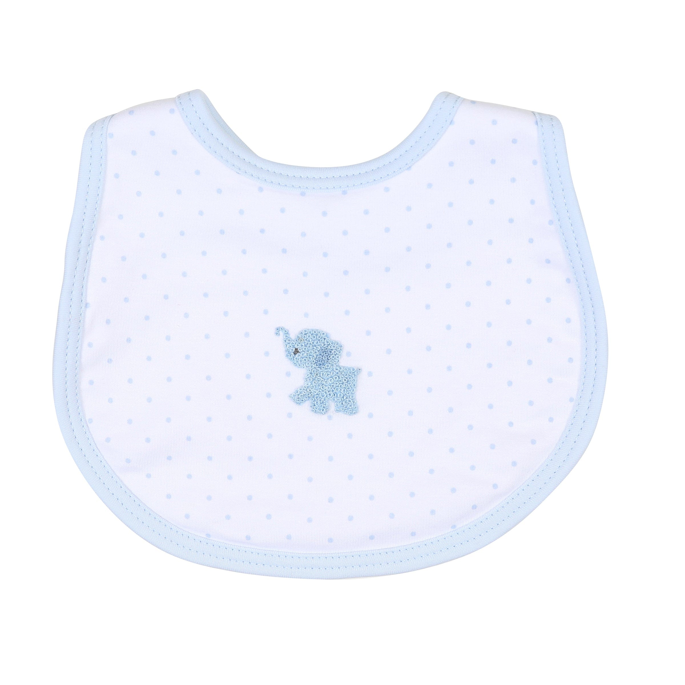 MAGNOLIA BABY - Tiny Elephant Bib - Blue