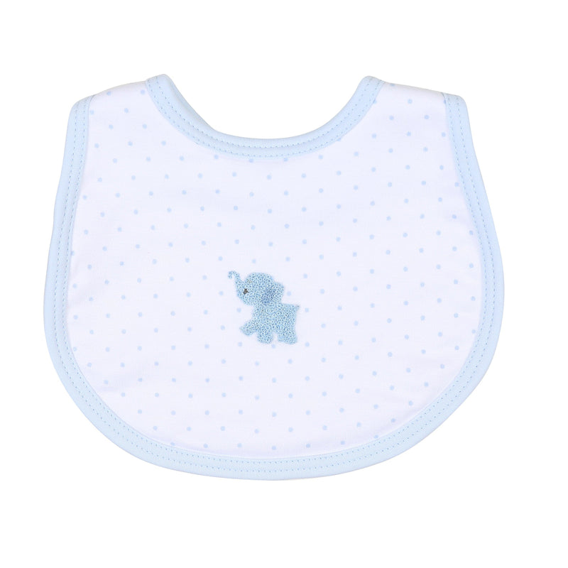 MAGNOLIA BABY - Tiny Elephant Bib - Blue