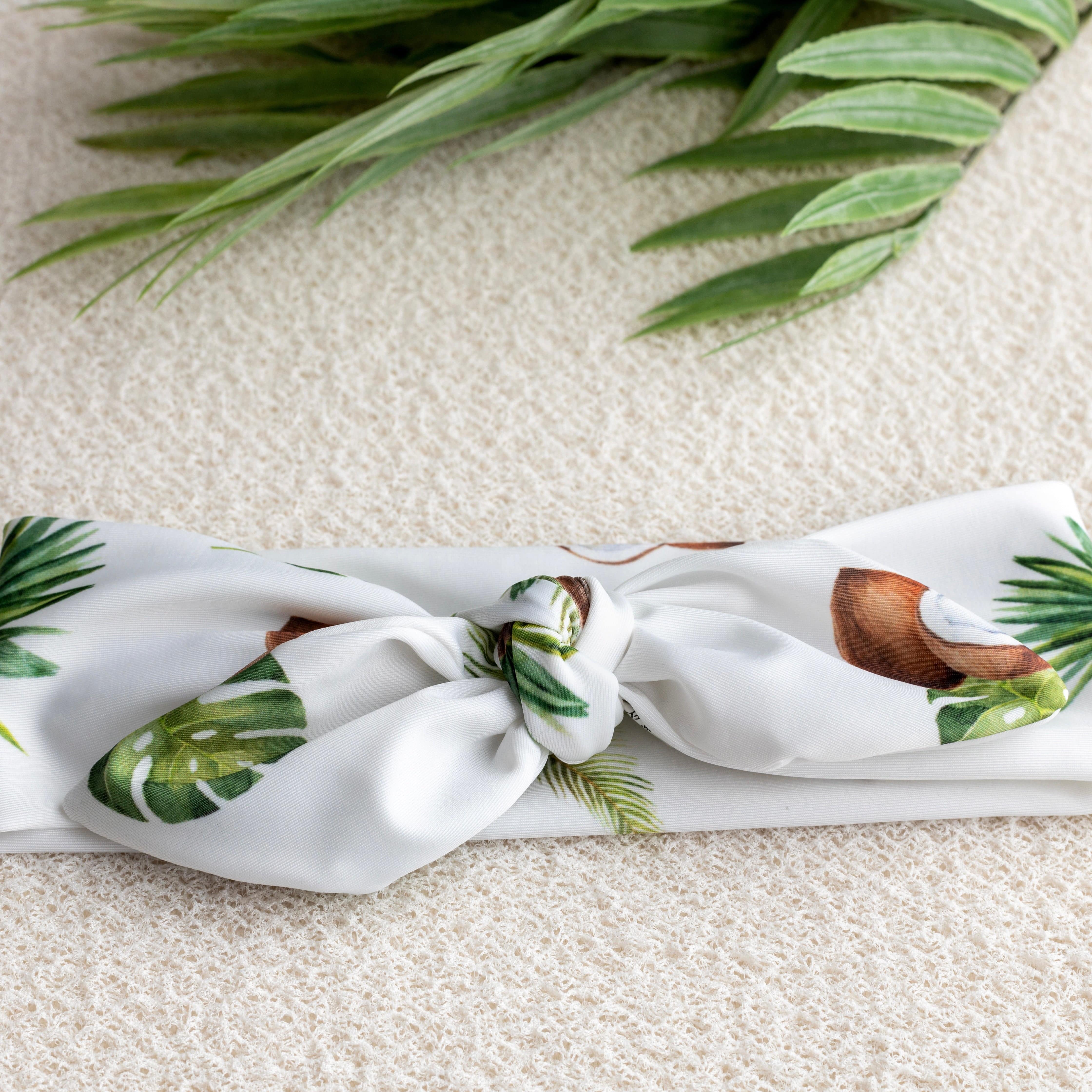 MEIA PATA - Coconut Beach Hair Ribbon - Green – Bluebells Boutique