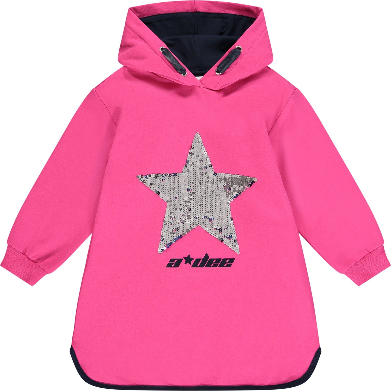 A DEE - Stormi Hoody Star Dress - Pink Glaze