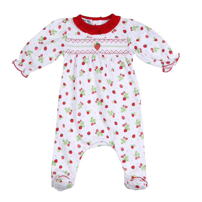 MAGNOLIA BABY - So Berry Cute Smocked Four Piece Set  - Red