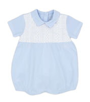 Rapife - Broderie Anglaise Detail  Romper - Blue