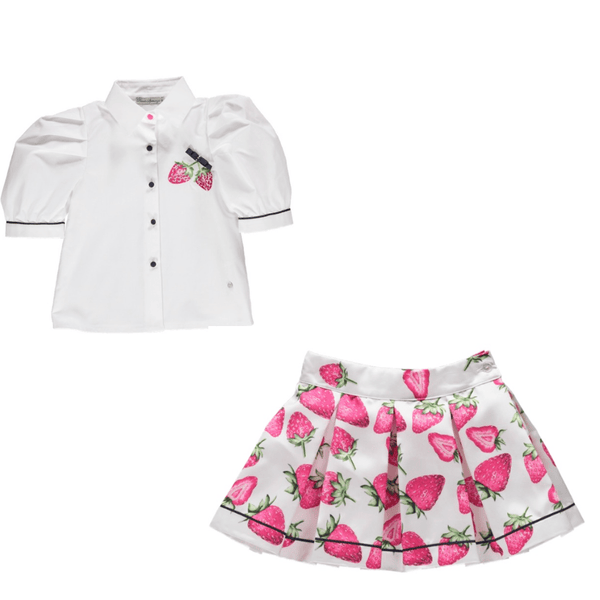 PICCOLA SPERANZA - Strawberry Skirt Set - Pink