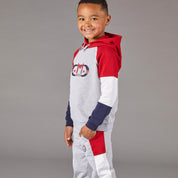 MITCH - Treviso Contrast Panel Hoody Tracksuit - Grey