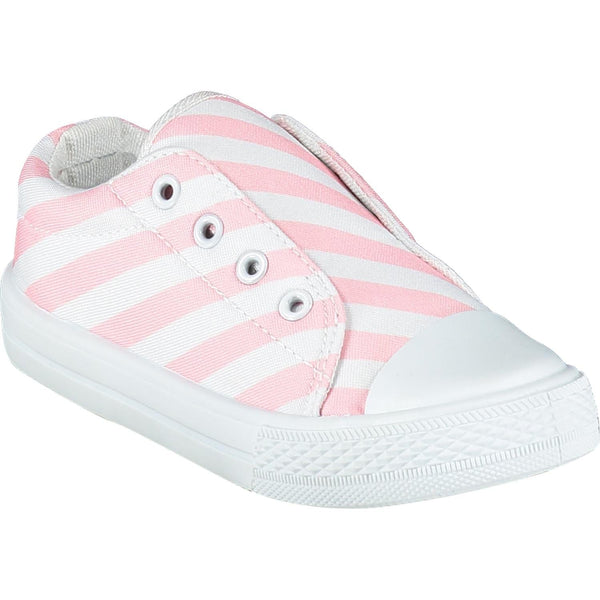 A DEE PINK DIAGONAL CANVAS TRAINER