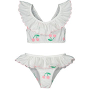 SAL & PIMENTA - Electric Cherries Bikini- White