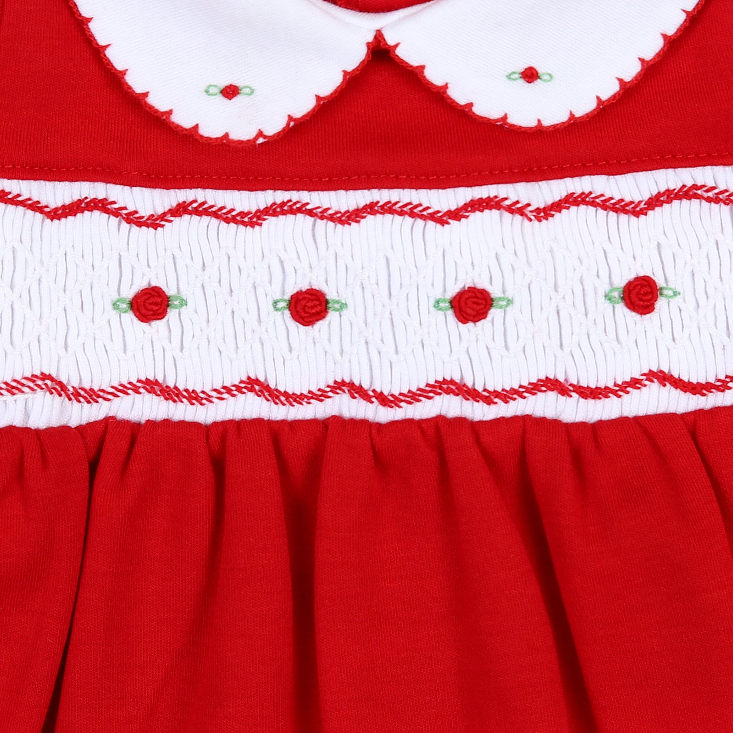 MAGNOLIA BABY - Natalie Smocked Dress - Red