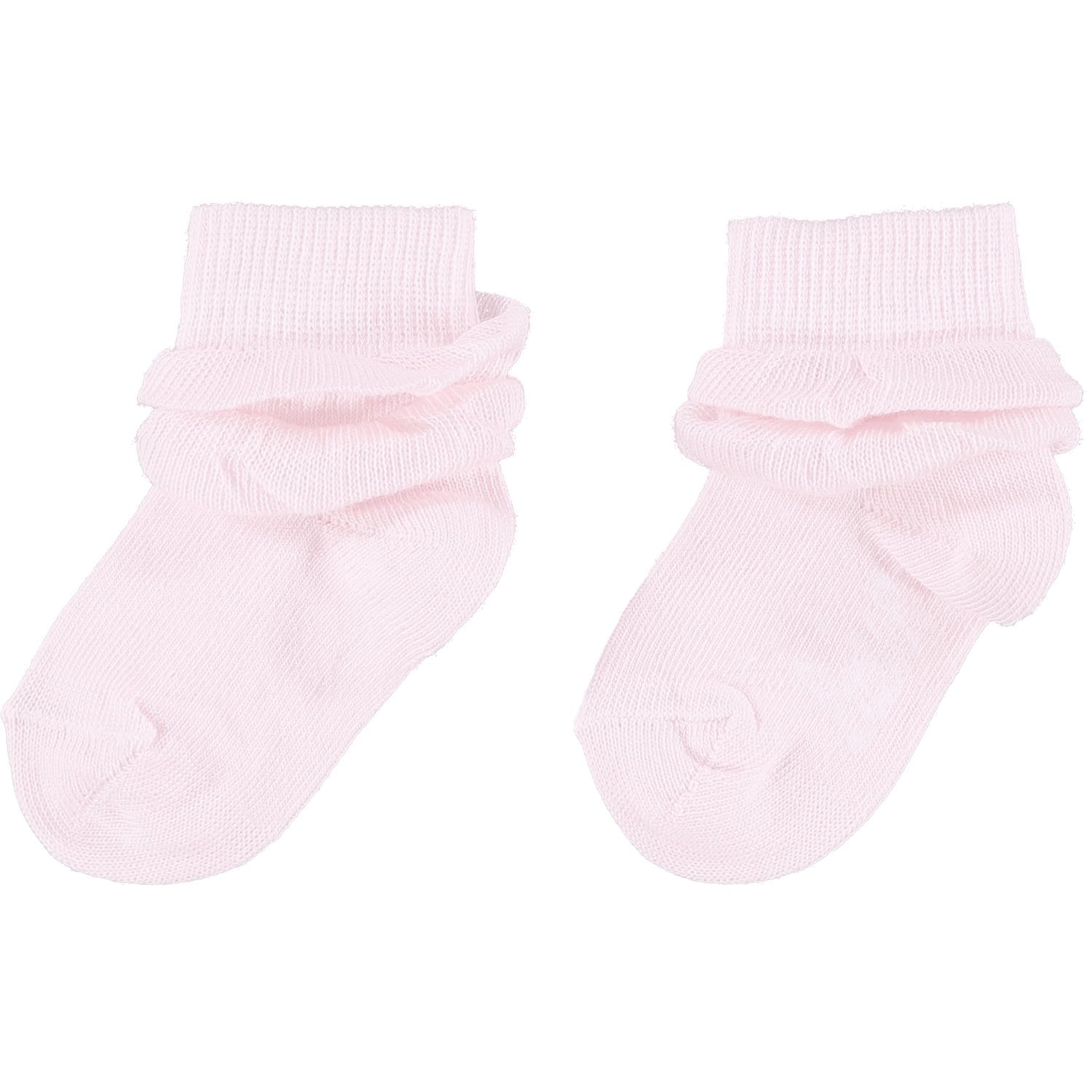 LITTLE A - Frilly Ankle Socks - Pink