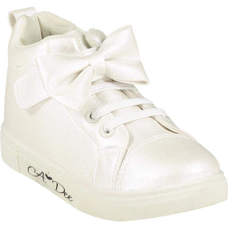 A Dee - High Top Trainer - White