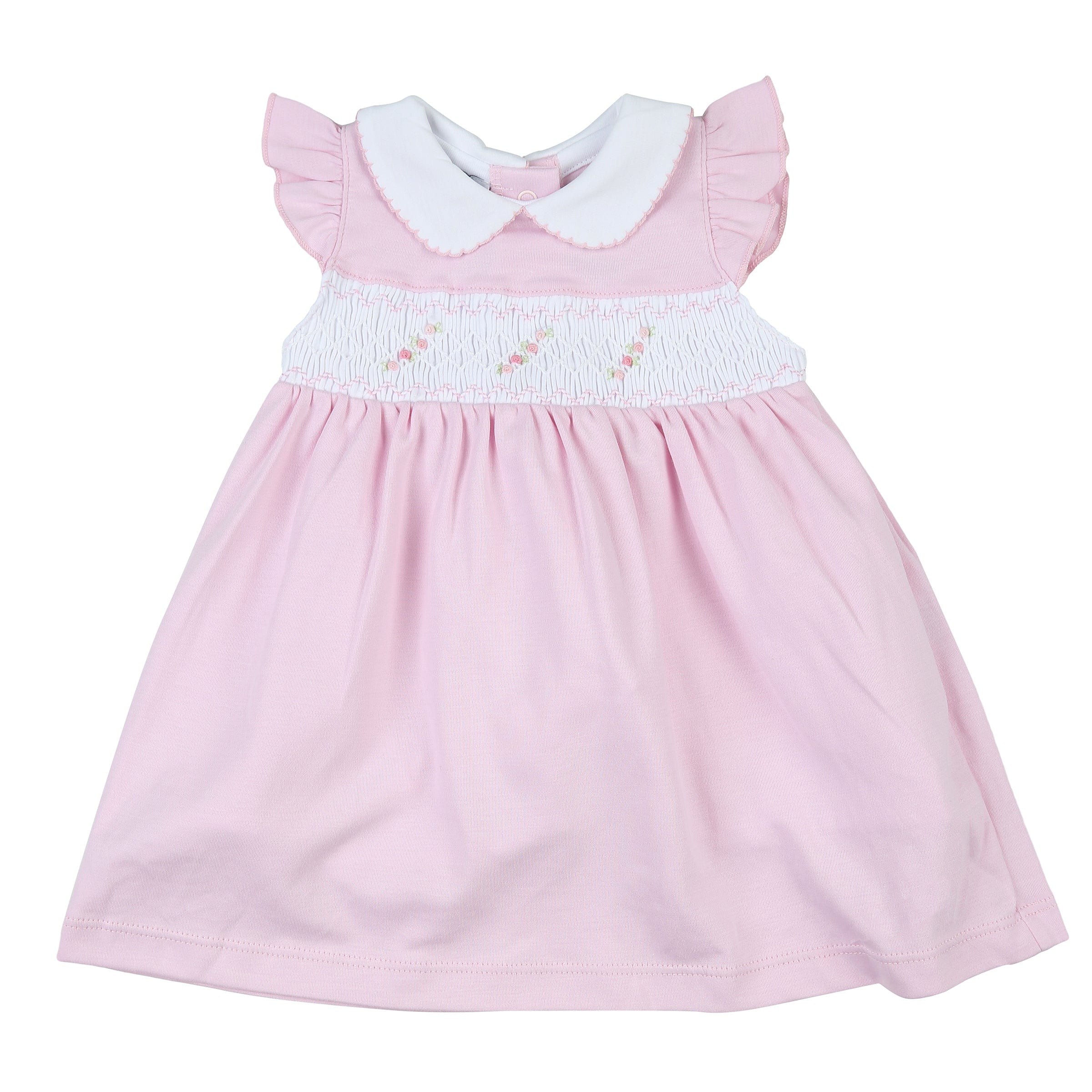 MAGNOLIA BABY - Sophie Smocked  Dress Set - Pink