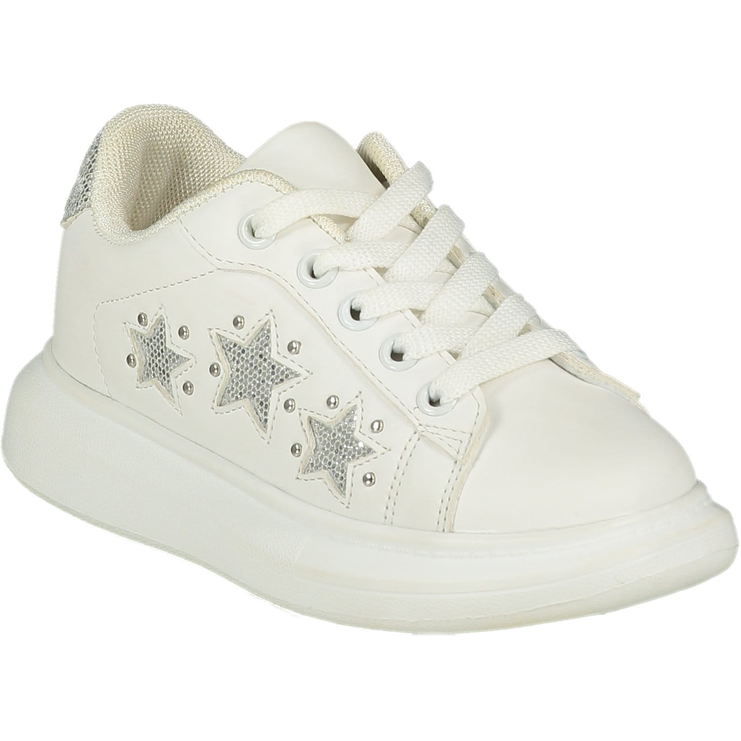 A DEE - Queeny Chunky Star Trainer - White