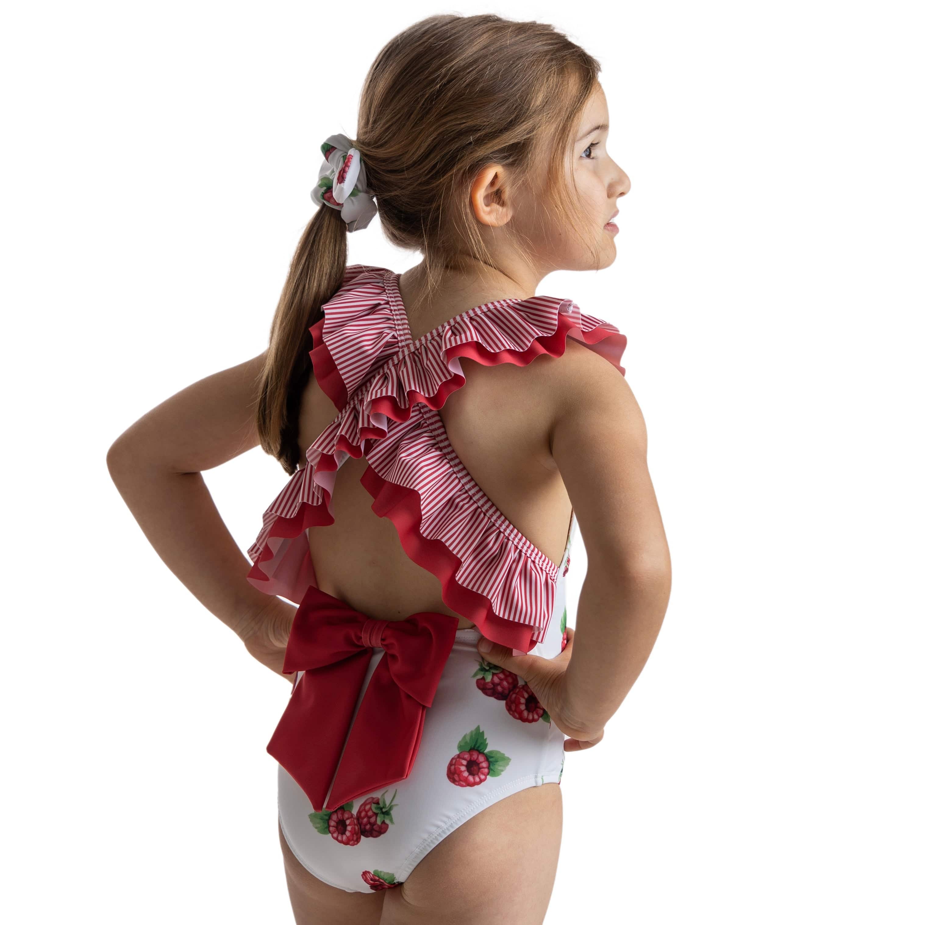 MEIA PATA - Seychelles Raspberries Print Swimsuit - Crimson