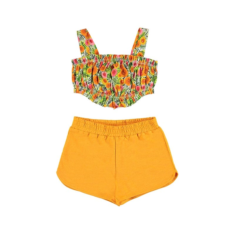 MAYORAL - Cropped Short Set - Orange