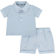 MITCH & SON - Dylan Mini Polo Short Set - Pale Blue