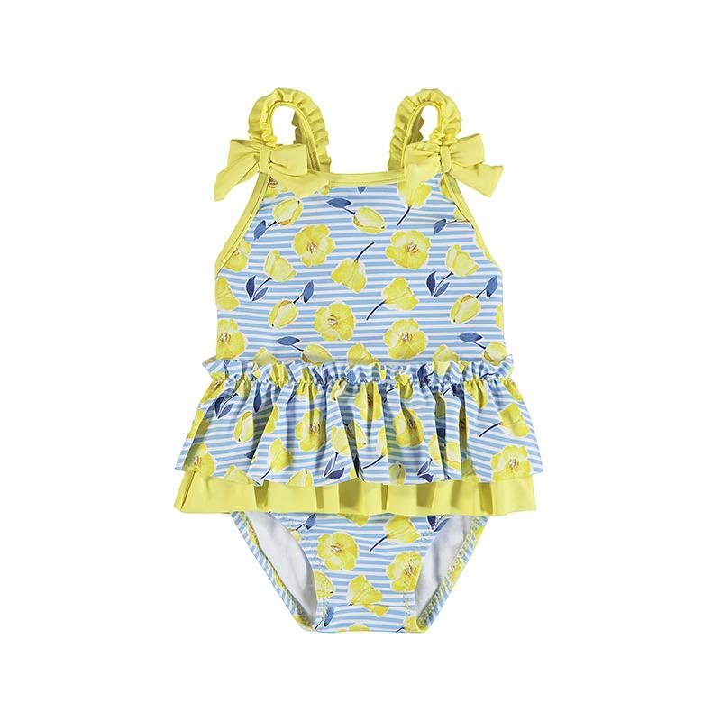 MAYORAL - Floral Swimsuit - Yellow
