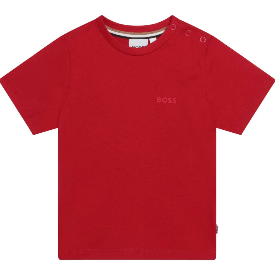 HUGO BOSS - Logo T Shirt -  Red