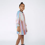 BILLIEBLUSH - Pleated Metallic Dress - Metallic