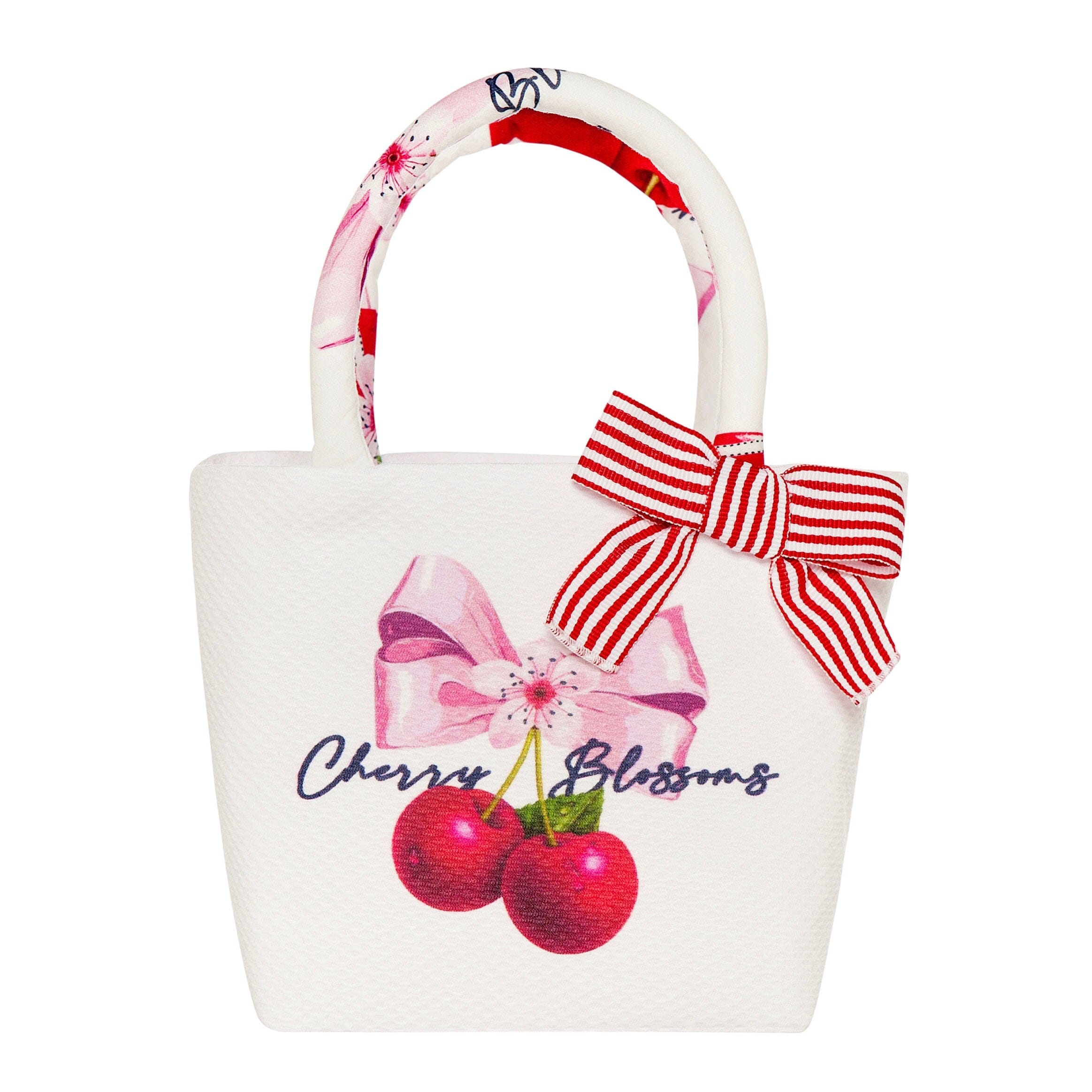 BALLOON CHIC - Cherry Handbag - White