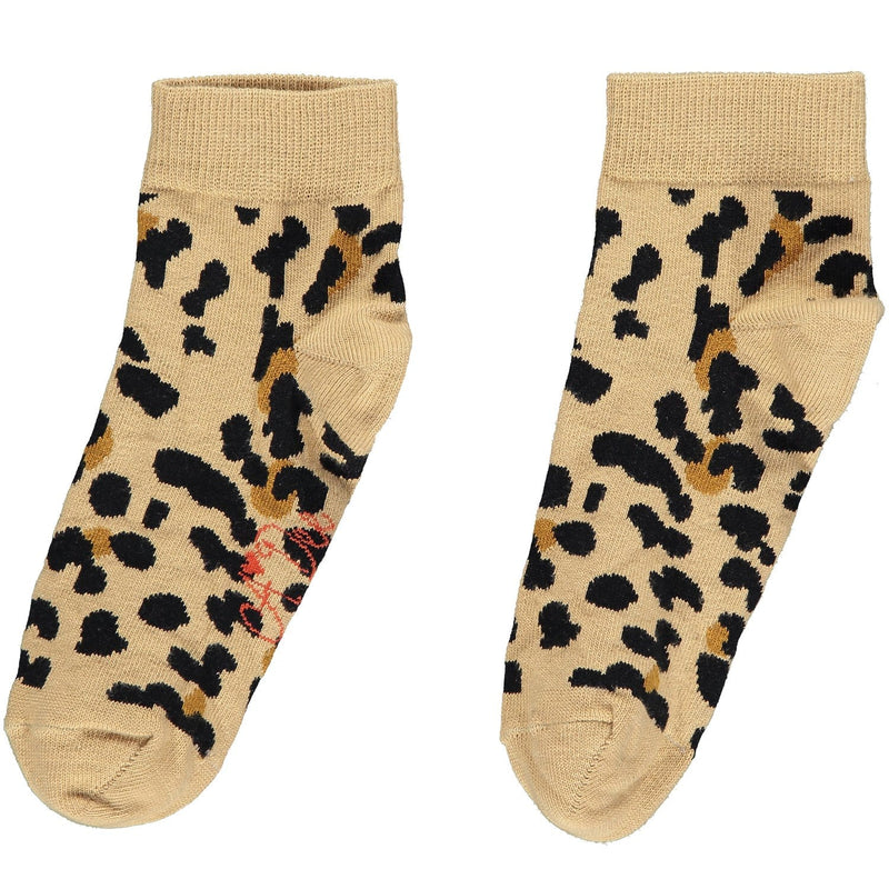 A DEE - Leopard Print Ankle Socks - Leopard