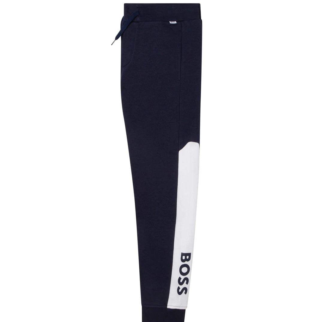 HUGO BOSS - Zip Hoodie Logo Tracksuit  -  Navy