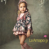 LA AMAPOLA - Martina Baby Dress  - Black