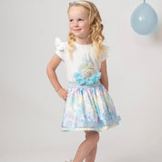 CARAMELO KIDS - Diamanté Carousel Skirt Set - Blue