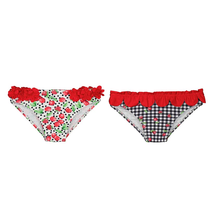 MAYORAL - Strawberry Swim Knickers Twin Pack - Yellow