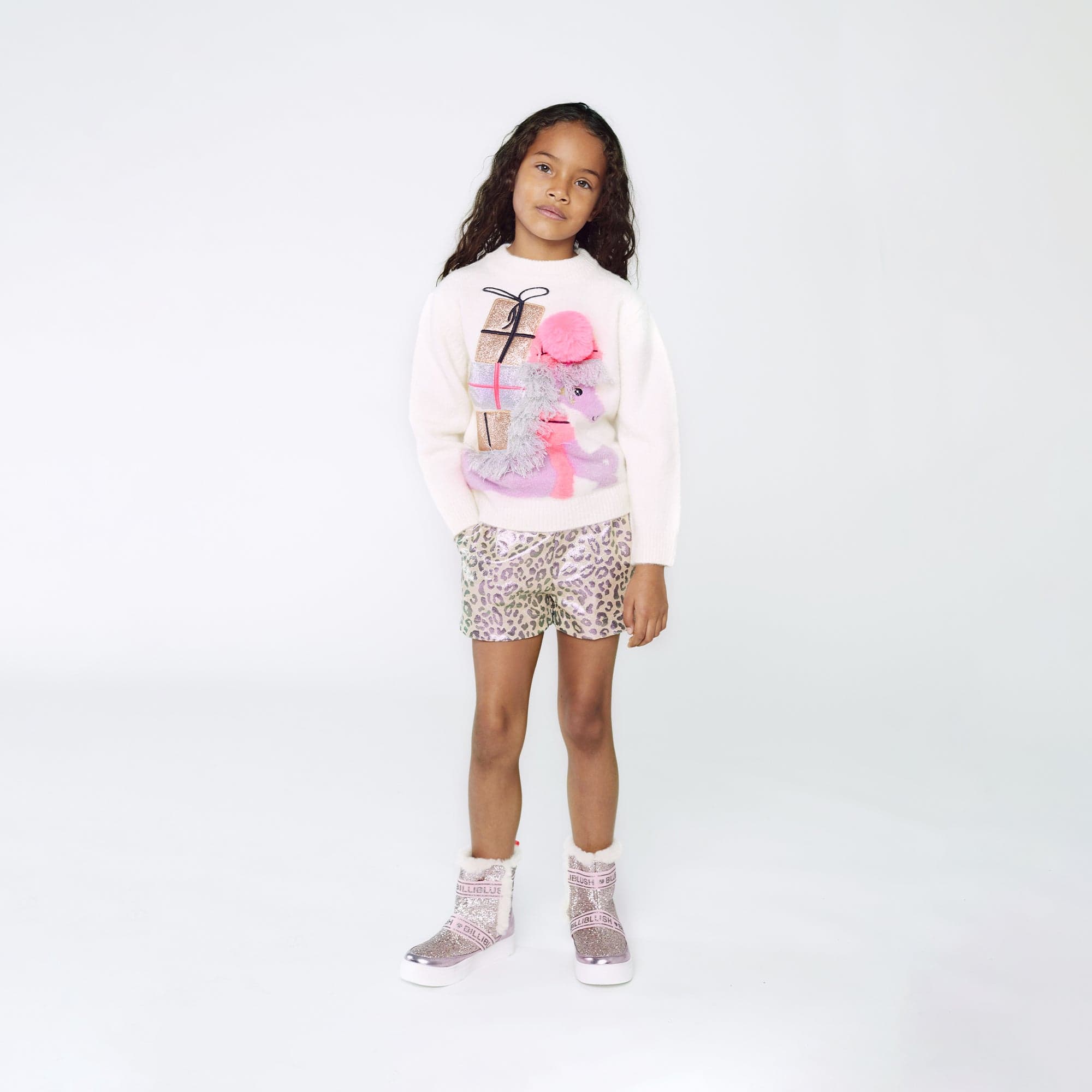 BILLIEBLUSH - Party Pullover & Short Set - Leopard