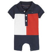 TOMMY HILFIGER - Polo Romper - Navy