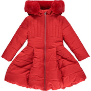 A DEE - Knitted Love Padded Jacket - Red