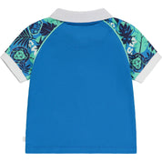 MITCH & SON - Keanu King Of The Jungle Contrast Polo Set - Bright Blue