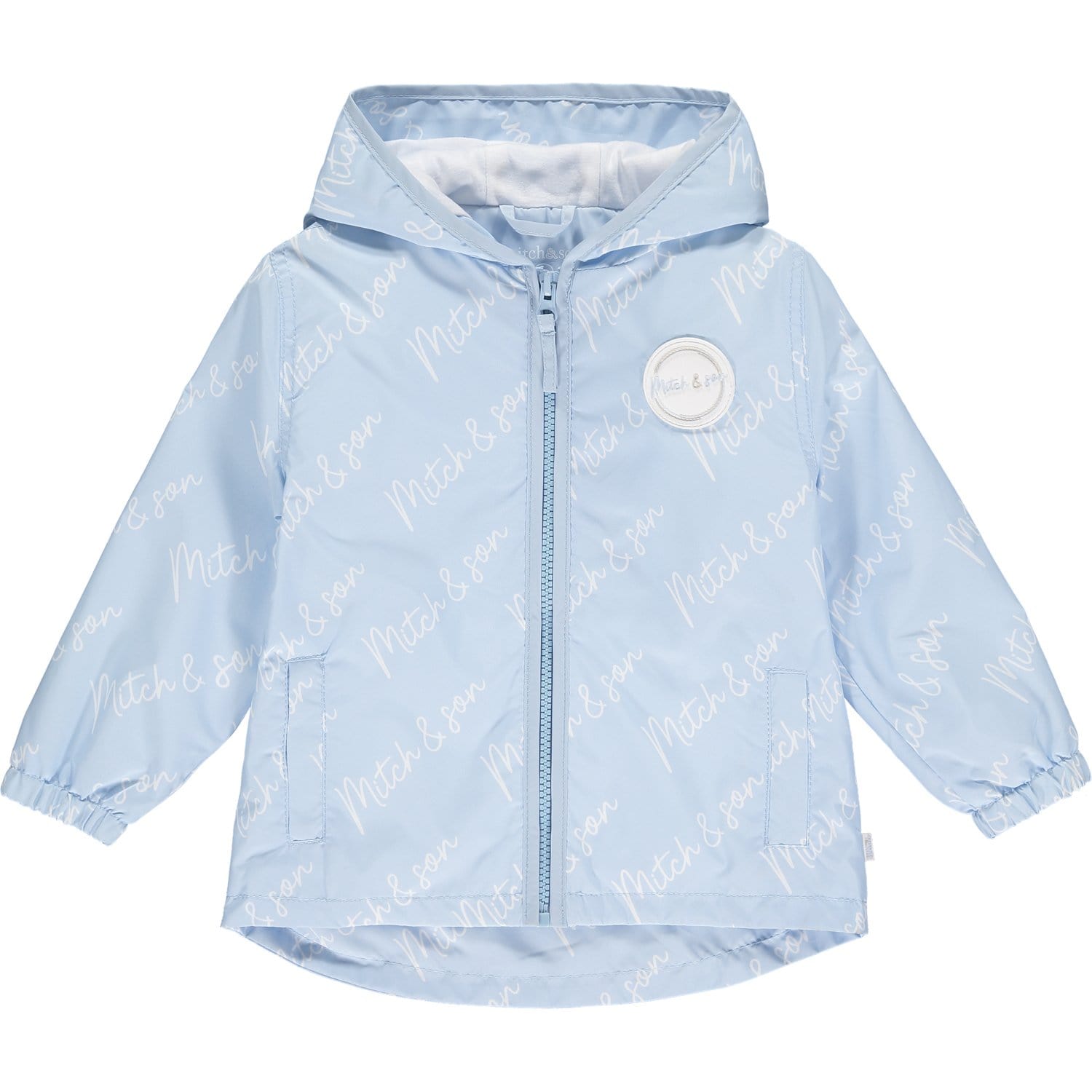 MITCH & SON - Alex Signature Print Jacket - Pale Blue