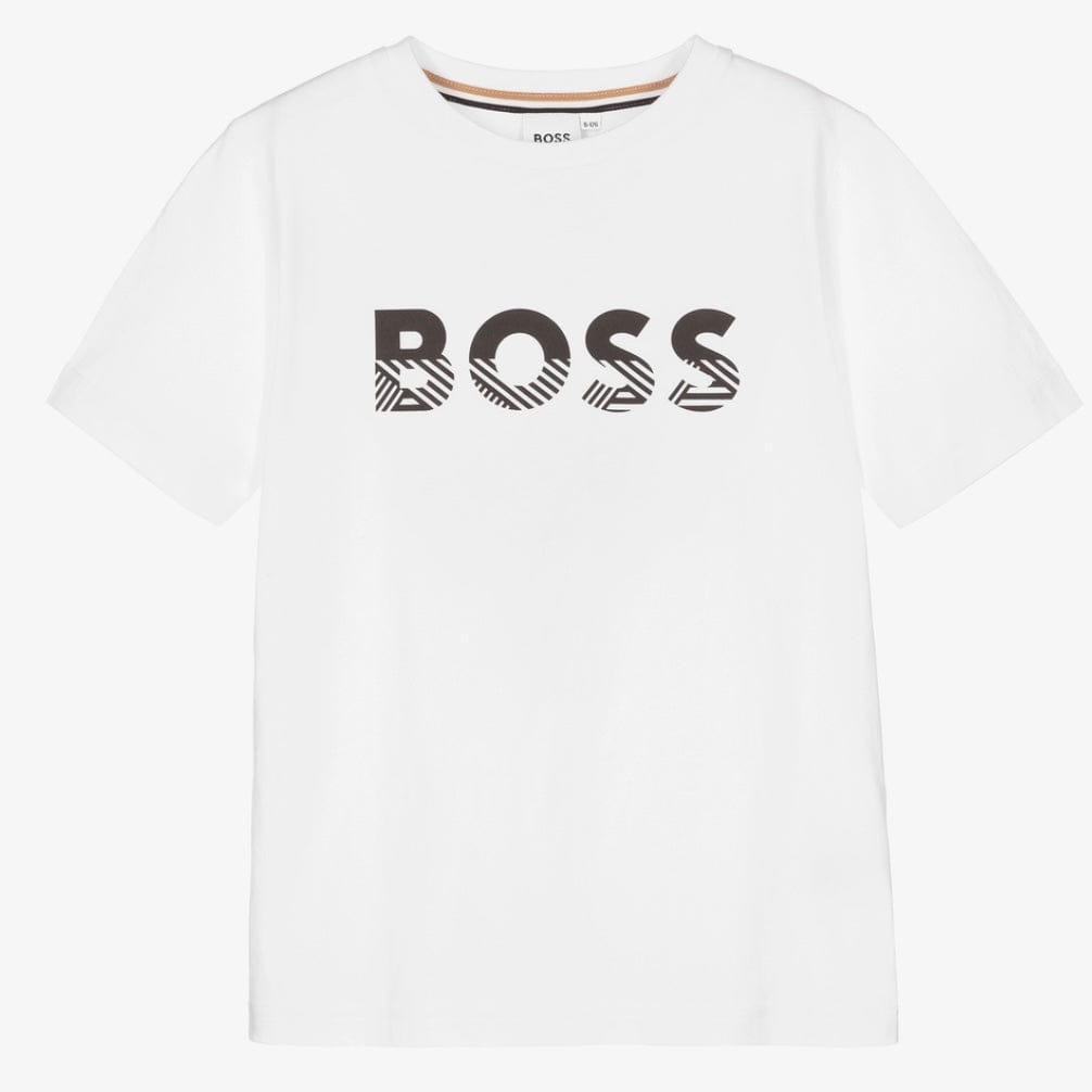 HUGO BOSS - Large Logo T Shirt -  White