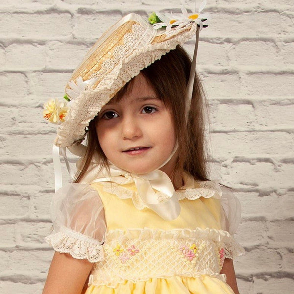 SONATA - Easter Hat Bonnet - Yellow