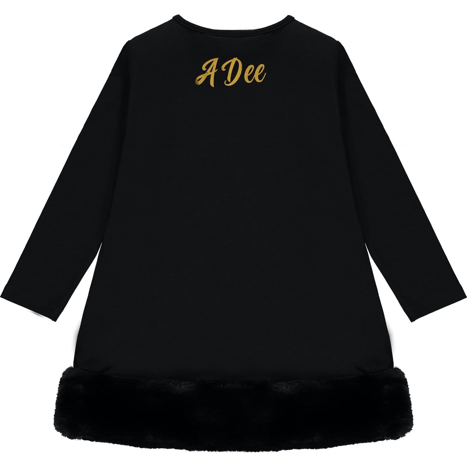 A DEE - Paw Print Dress - Black