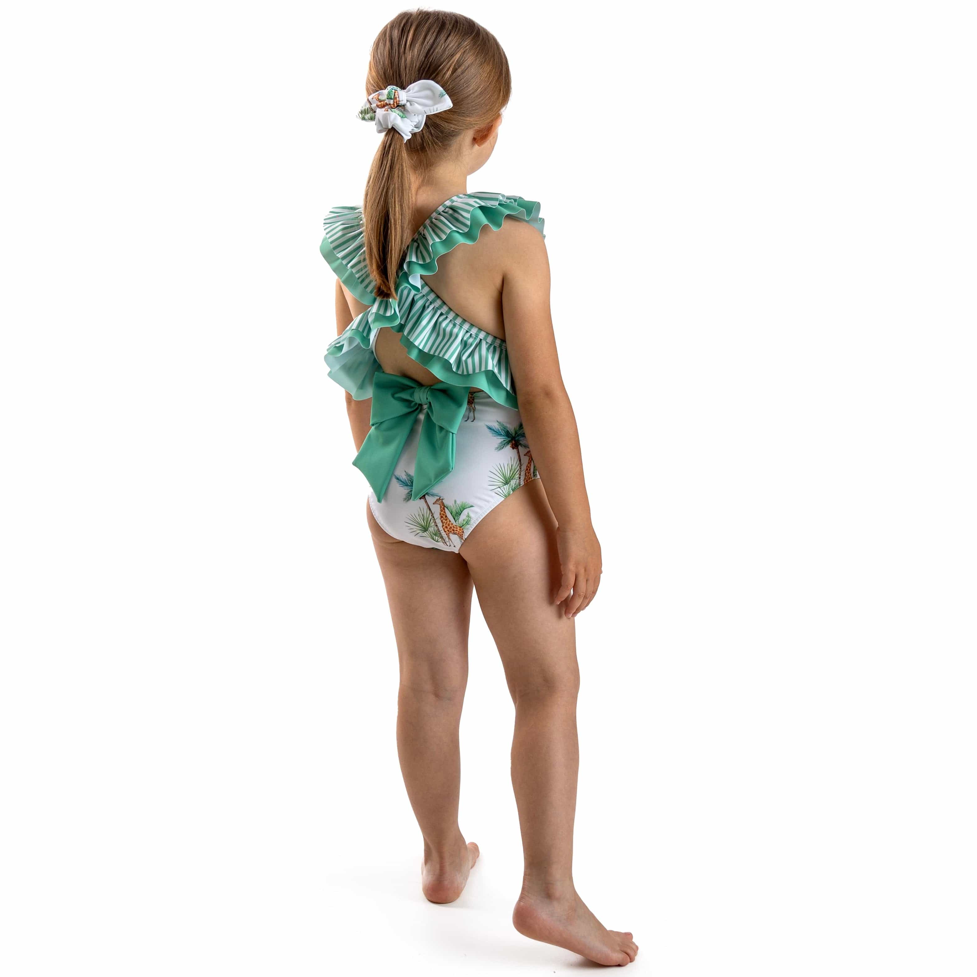 MEIA PATA - Seychelles Giraffe Print Swimsuit - Green