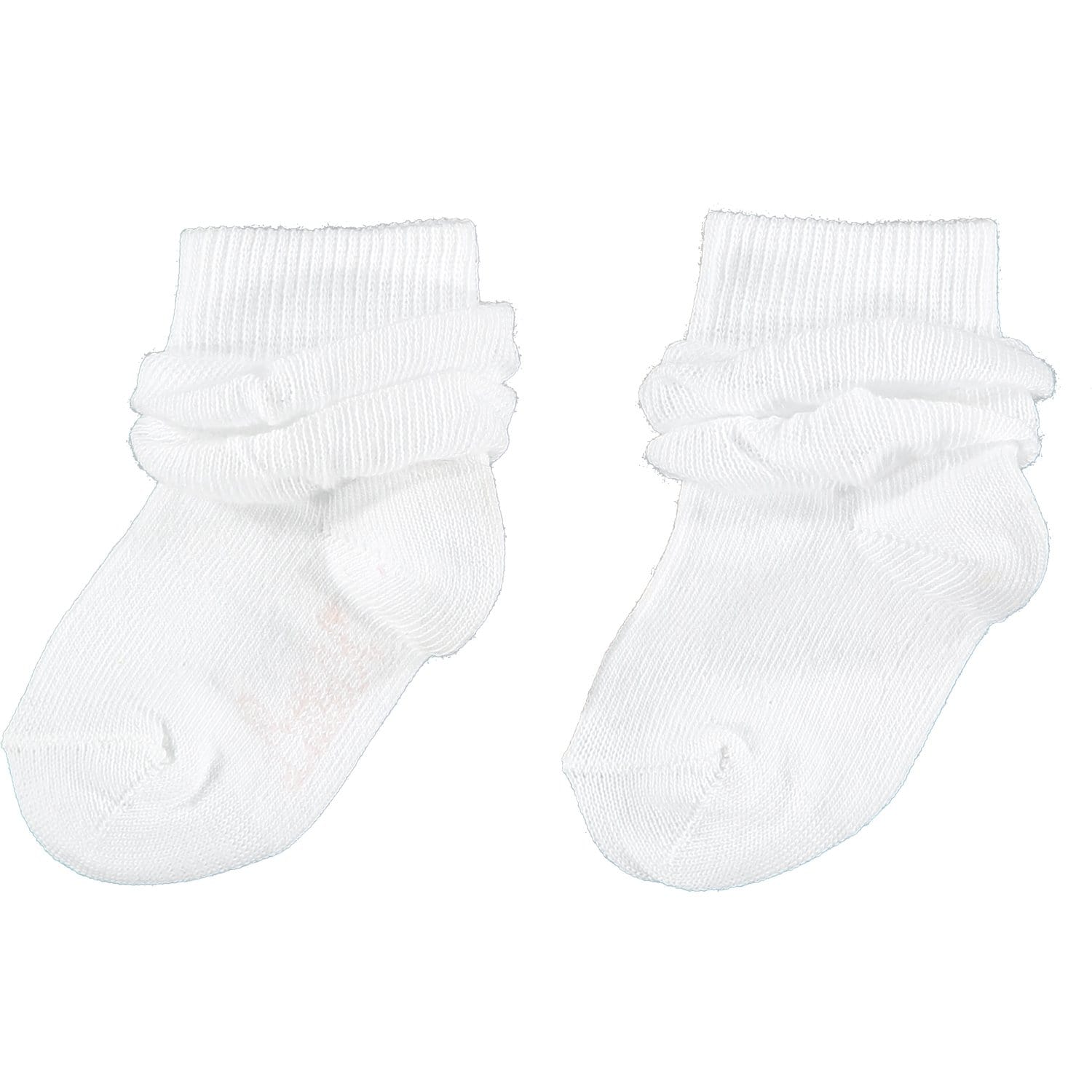 LITTLE A - Frilly Ankle Socks - White
