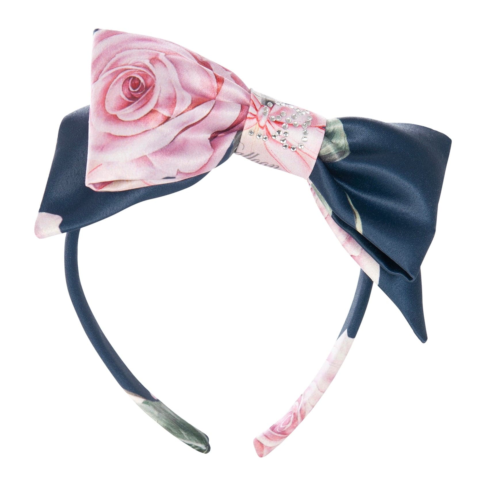 BALLOON CHIC - Floral Hairband - Navy