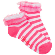 BILLIEBLUSH - Stripe Ankle Socks - Pink