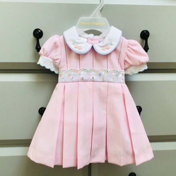 PRETTY ORIGINALS - Pleated Dress  - Pink