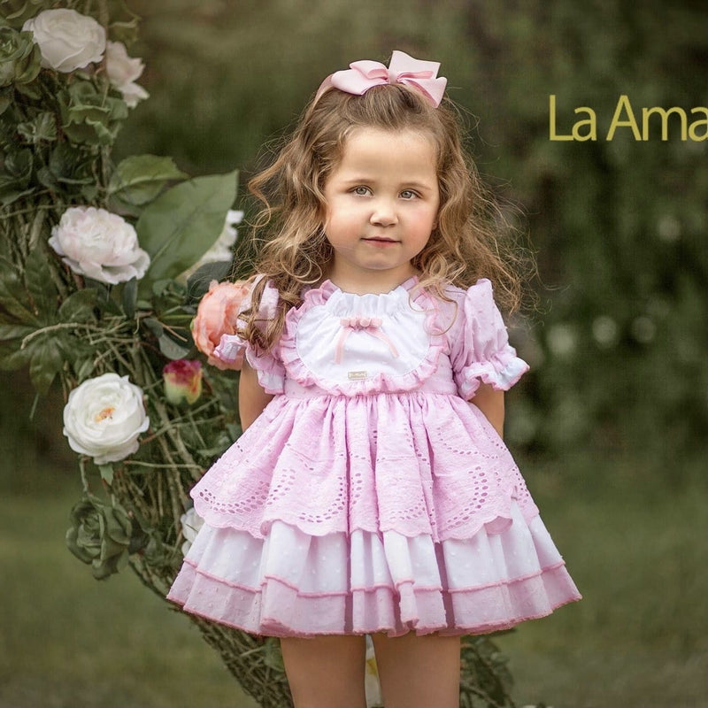 LA AMAPOLA - Martina Baby Dress - Pink