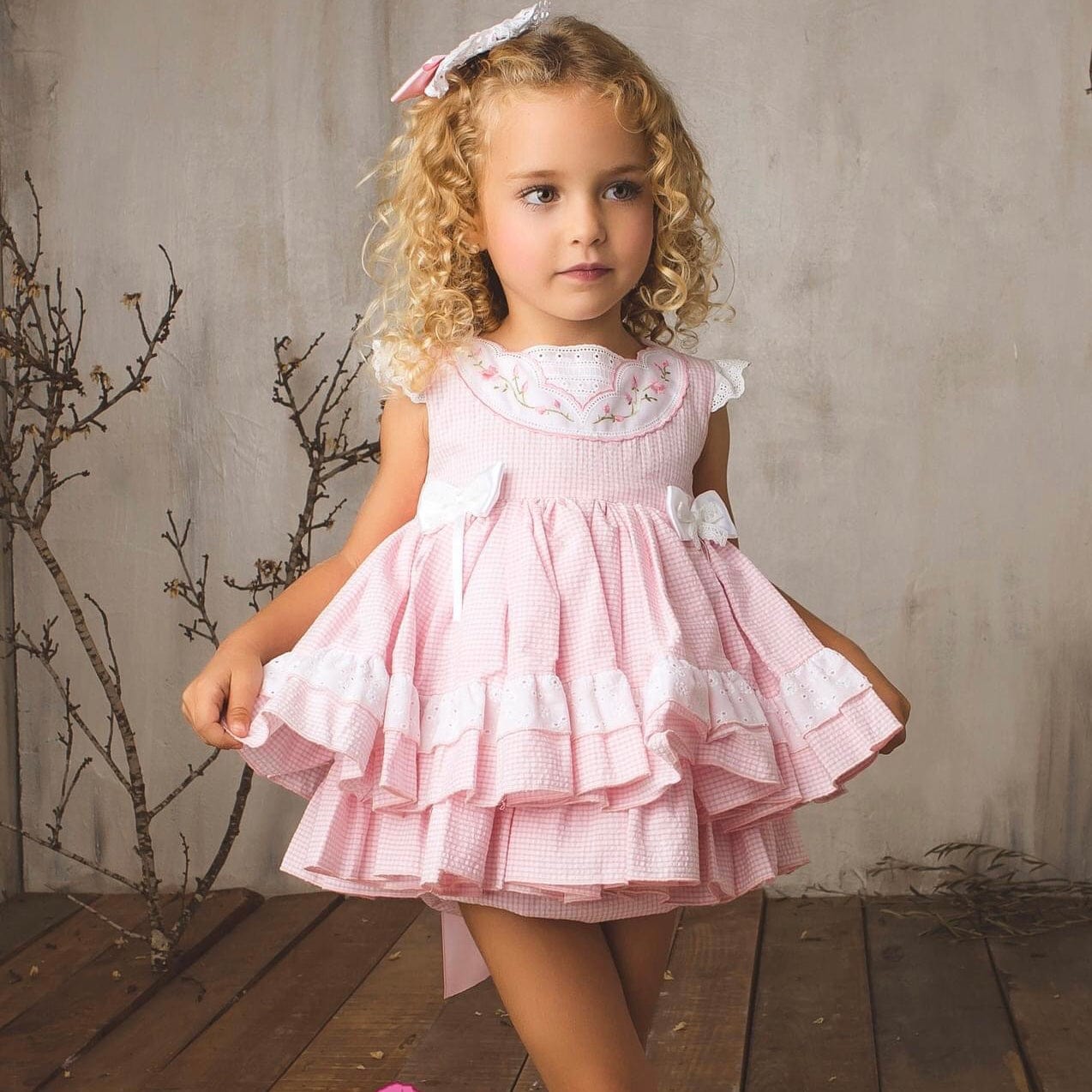LA AMAPOLA - Nancy Baby Dress - Pink